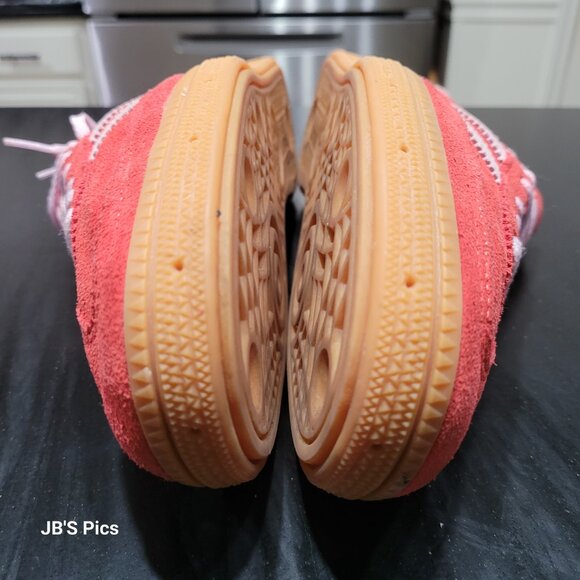 Adidas Spezial Handball Originals W Size 8.5 Red Clear Pink & Gum Sole Sneakers - Picture 12 of 16